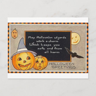 May Halloween-guider jobbar en charm Vykort