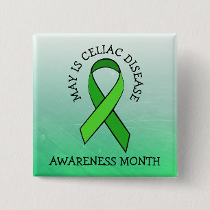 May is Celiac Disease Awareness Month Button Knapp