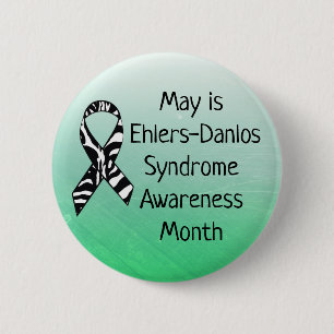 May is Ehlers-Danlos syndrome Month Button Knapp