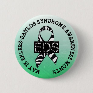 May is Ehlers-Danlos syndrome Month Button Knapp