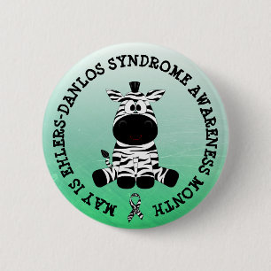 May is Ehlers-Danlos syndrome Month Button Knapp