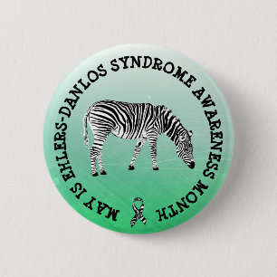 May is Ehlers-Danlos syndrome Month Button Knapp