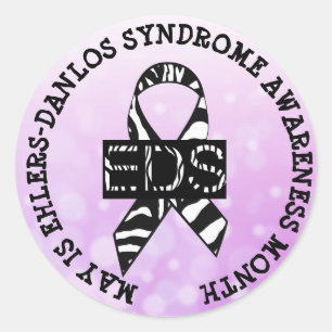 May is Ehlers-Danlos syndrome Month Stickers Runt Klistermärke