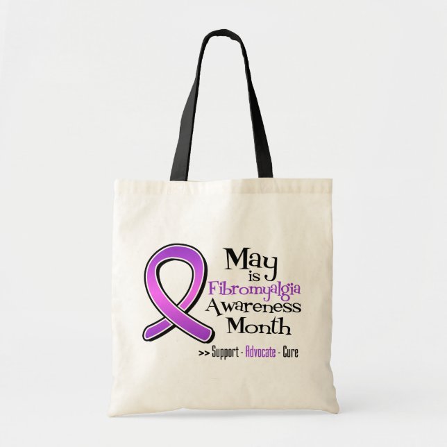 May is Fibromyalgia Awareness Month Tygkasse (Framsidan)