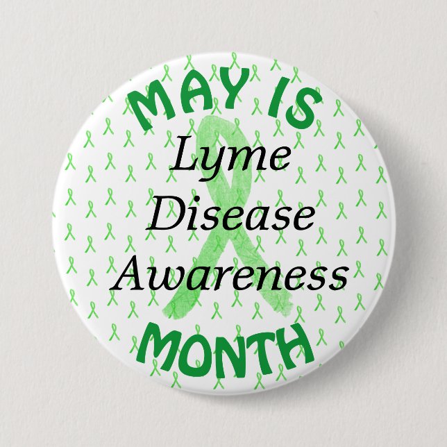 May is Lyme Disease Awareness Month Button Knapp (Framsida)