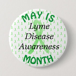 May is Lyme Disease Awareness Month Button Knapp