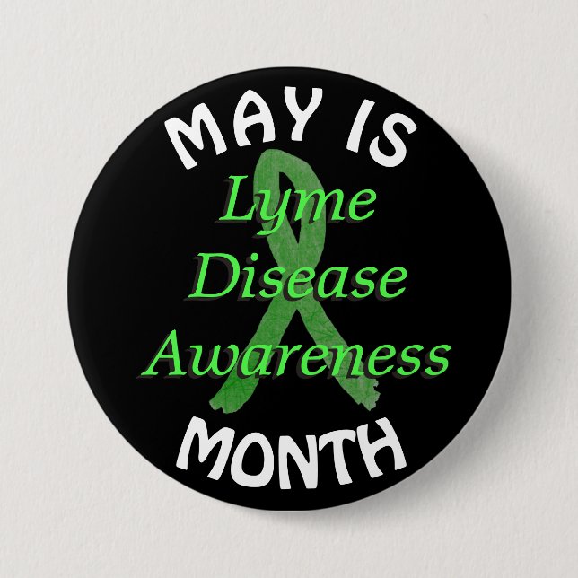 May is Lyme Disease Awareness Month Button Knapp (Framsida)