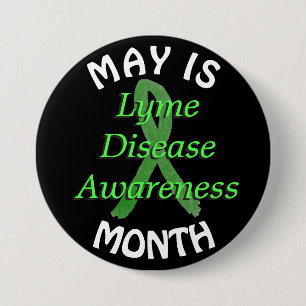 May is Lyme Disease Awareness Month Button Knapp