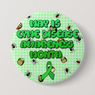 May is Lyme Disease Awareness Month Button Knapp