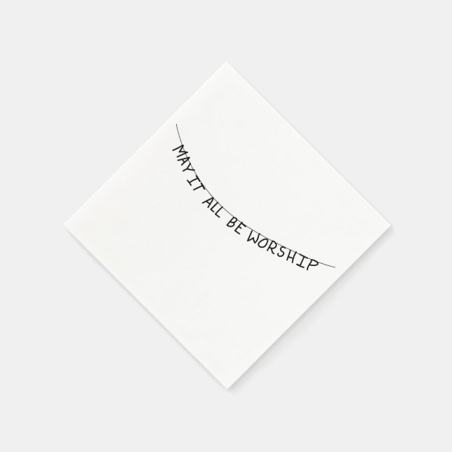 May it all be worship pappersservett (Hörn)