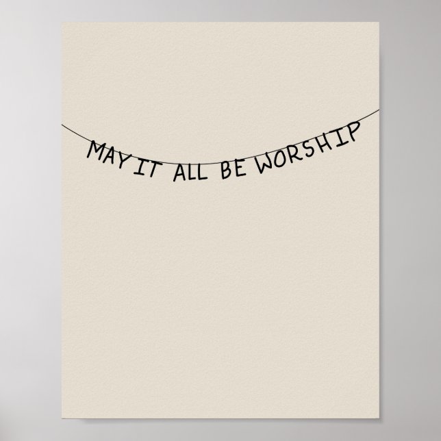 May it all be worship poster (Framsidan)