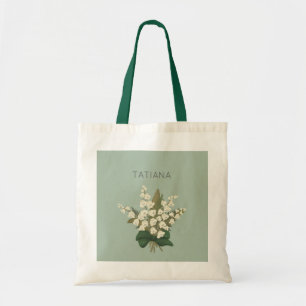 May Lily of the Valley Blommigt Bouquet Custom Nam Tygkasse