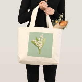 May Lily of the Valley Blommigt Bouquet Jumbo Tygkasse