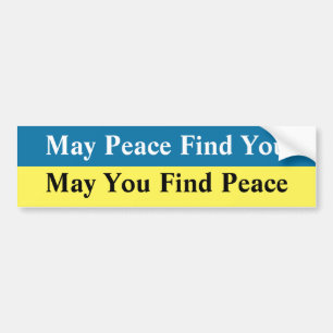 May Peace Hitta dig Bildekal