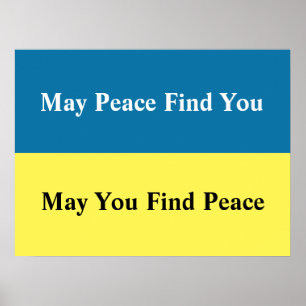May Peace Hitta dig Poster