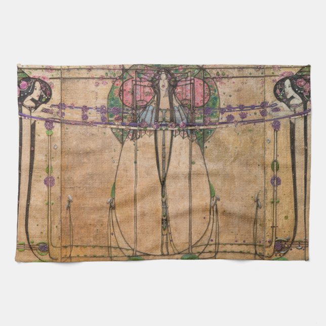 May Queen av Margaret Macdonald Mackintosh Kökshandduk (Horisontell)