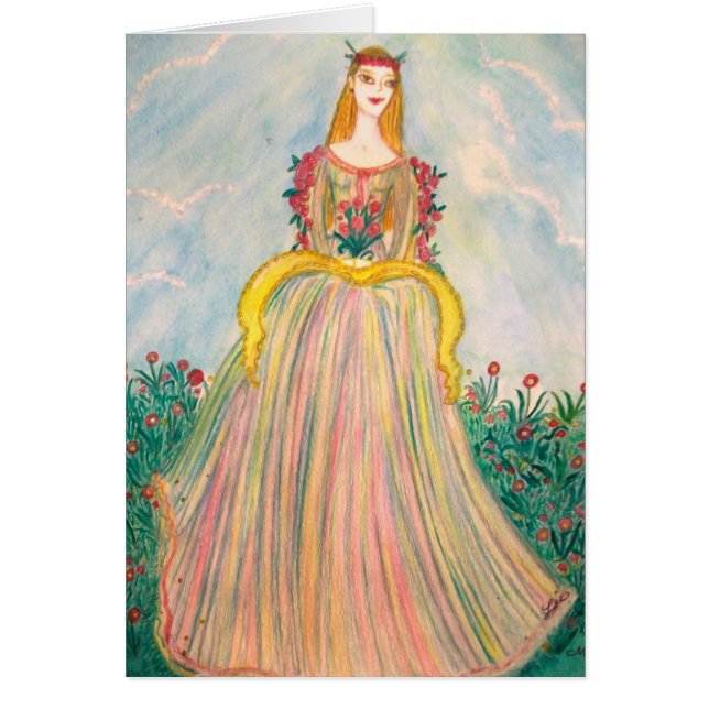 May Queen Hälsningskort (Framsidan)