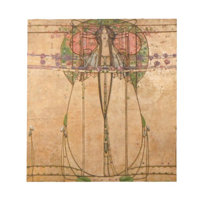 May Queen - Margaret Macdonald Mackintosh Anteckningsblock (Framsida)