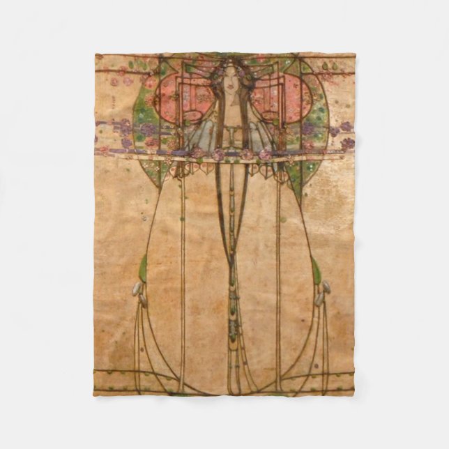 May Queen - Margaret Macdonald Mackintosh Fleecefilt (Framsidan)