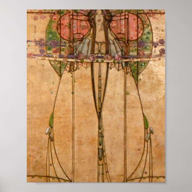 May Queen - Margaret Macdonald Mackintosh Poster (Framsidan)