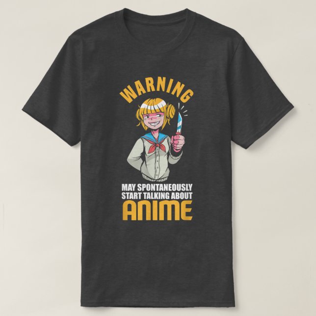 May Spontaneously Talking About Anime Funny Anime  T Shirt (Design framsida)