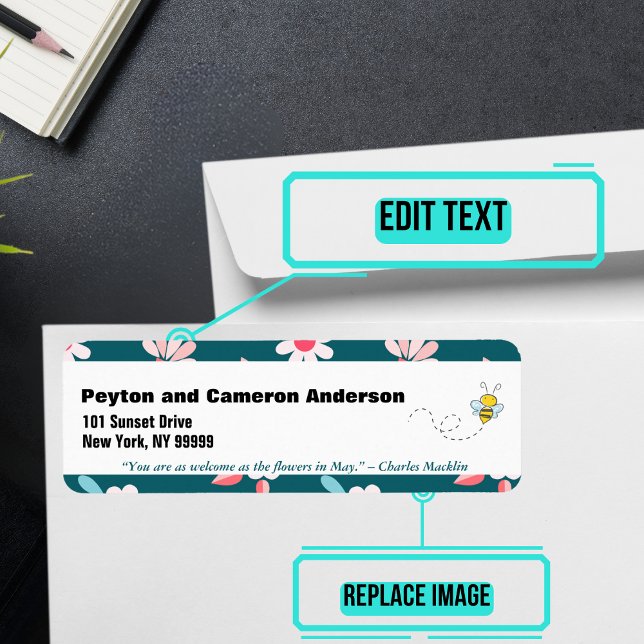 May Thated Personlig Adress Returadress Etikett (Please enjoy our mailing labels. There is one for every month.)