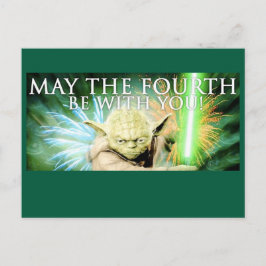 May the Fourth Be With You Grattkort Vykort