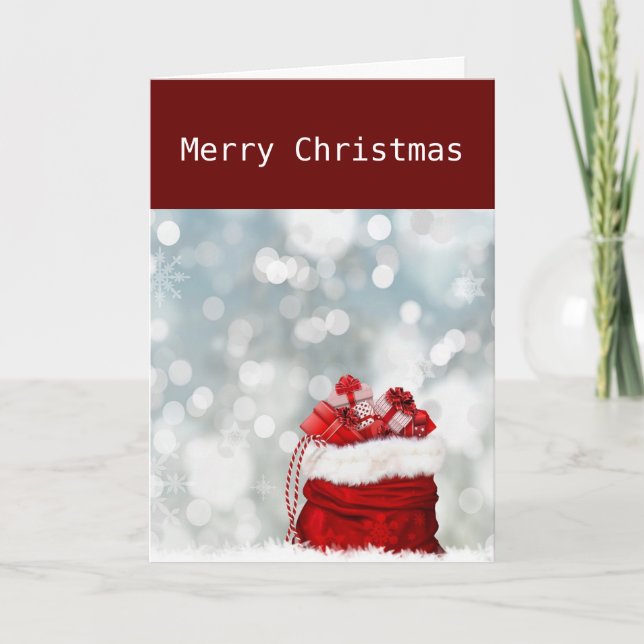 MAY TOMTENS PÅSE GE DIG EXAKT DET DU BEHÖVER HELGKORT (Framsida)