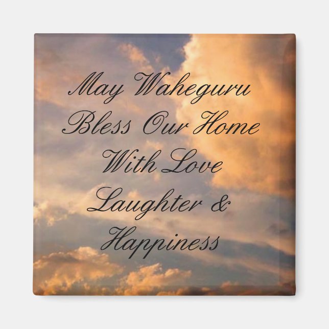 May Waheguru Bless our Home Magnet (Framsidan)