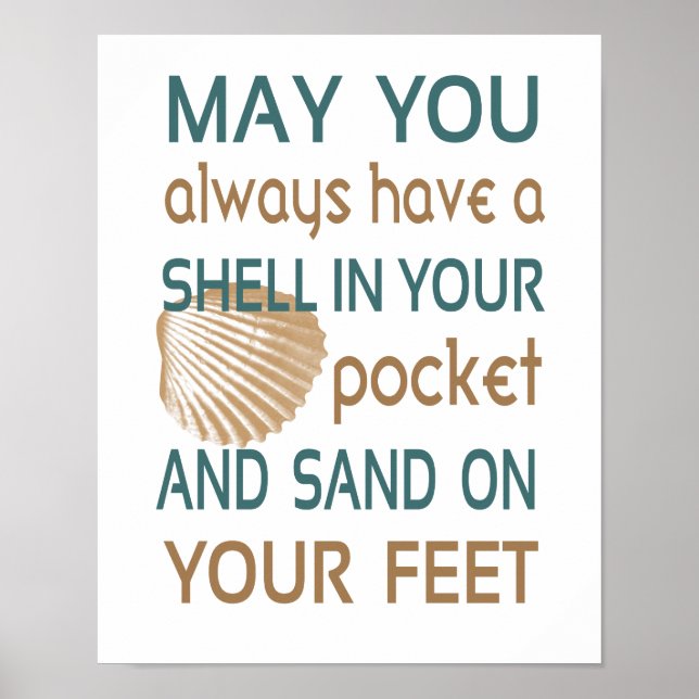 May You Always Have A Shell In Your Pocket Poster (Framsidan)