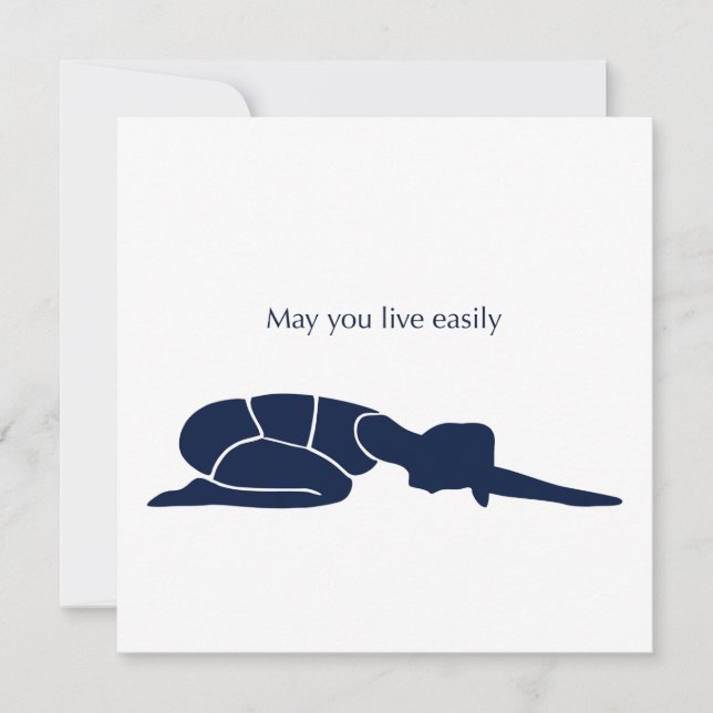 May You Live Easily Art Card Julkort (Framsida)