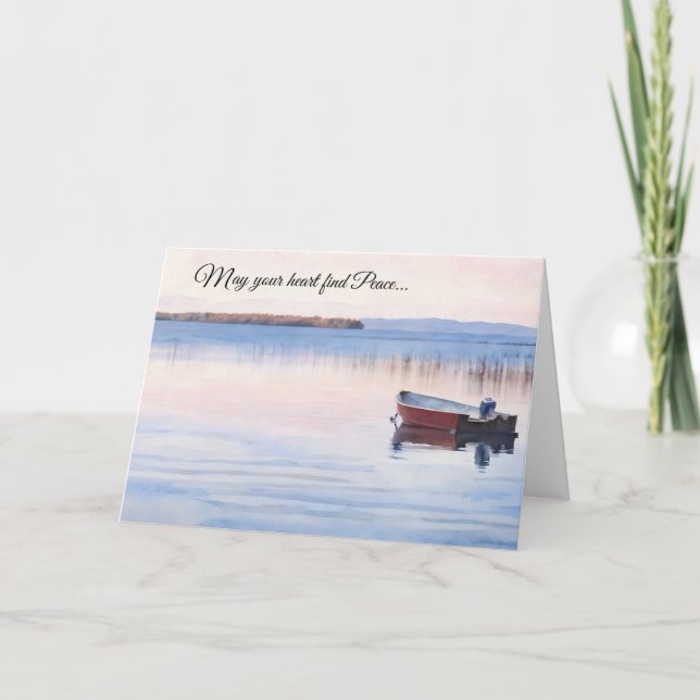 May Your Heart Find Peace Sympathy/Thinking of You Kort (Framsida)