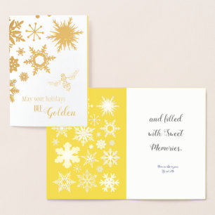 May Your Holidays Bee Golden Anpassningsbar kort