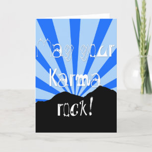 May Your Karma Sten Tack Kort