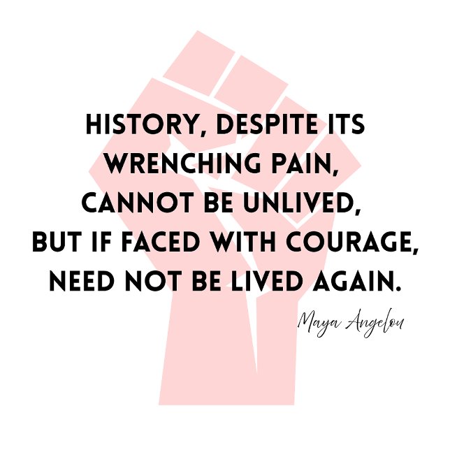 Maya Angelou Quote History Courage Tygkasse (Skapare uppladdad)