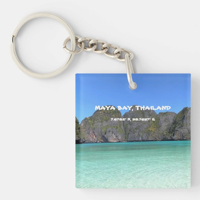 Maya Bay Thailand GPS Keychain (Framsidan)