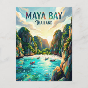 Maya Bay Thailand Vykort