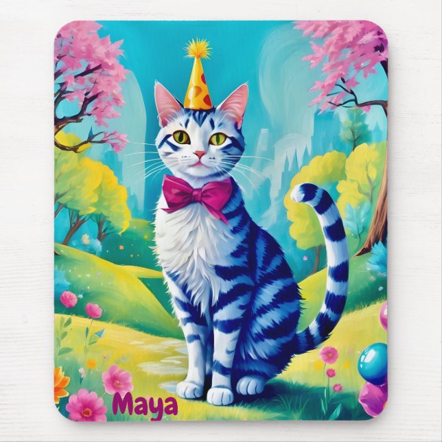 MAYA ~ BIRTHDAY Cat ~ Cute! ~ Mousepad Musmatta (Framsidan)