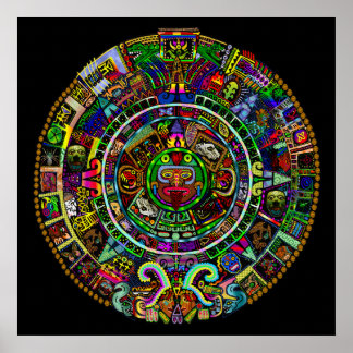 Maya Calendar av Myztico Poster