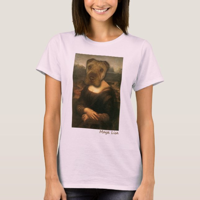 Maya Lisa - skjorta för Sharpei klassikerskönhet Tee Shirt (Framsida)