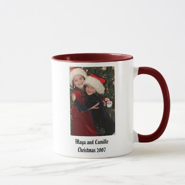 Maya och CamilleChristmas 2007 Mugg (Höger)