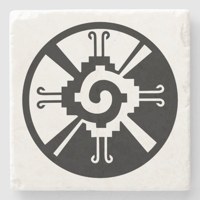Maya-symbolen Glyph Centralamerikas civilisation o Stenunderlägg (Framsidan)