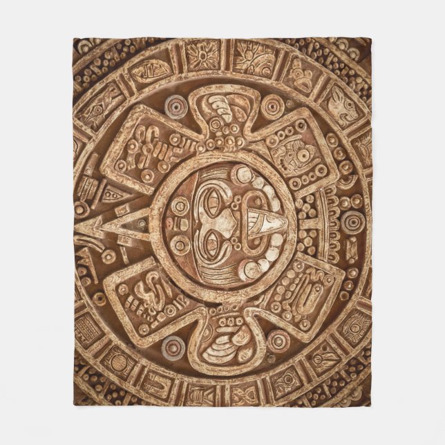 Maya Tribal Pagan: Ornamental Struktur Fleecefilt (Framsidan)