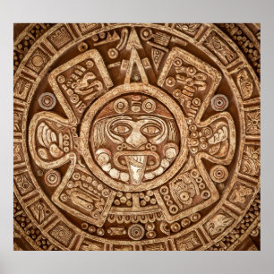 Maya Tribal Pagan: Ornamental Struktur Poster