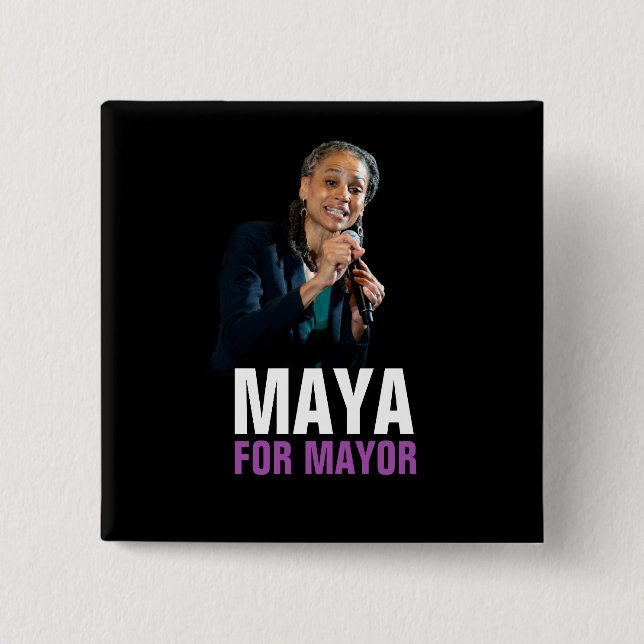 Maya Wiley för NYC Mayor 2021 Knapp (Framsida)