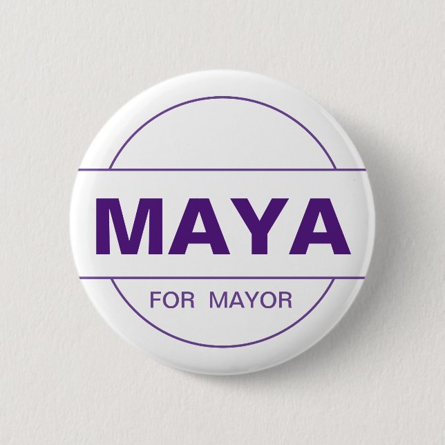Maya Wiley för NYC Mayor 2021 Knapp (Framsida)