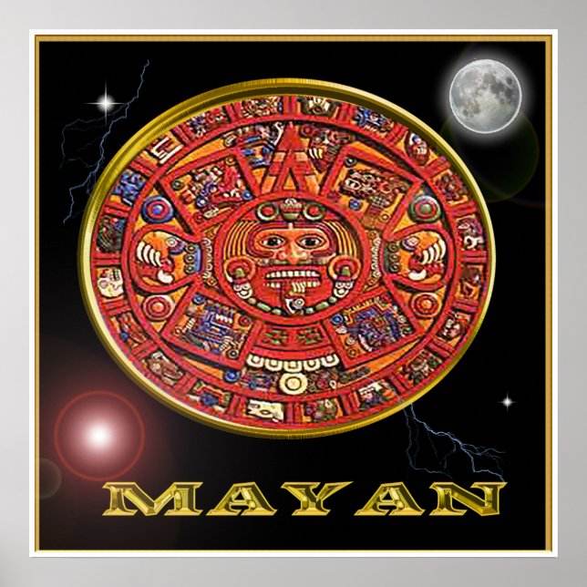 Mayakalender affisch (Framsidan)