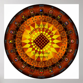 Mayakalender Tzolkin Poster