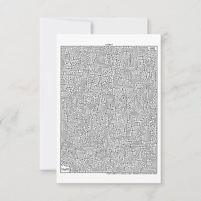 Mayan 1 Fantastisk Maze!Inbjudan Inbjudningar (Framsida)
