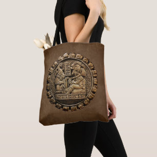 Mayan Art Tote Bag Tygkasse